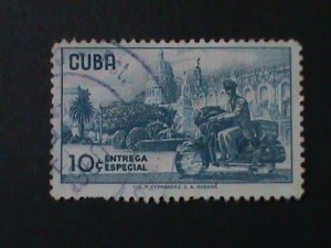 ​CUBA-1927-SC#E6- SPECIAL DELIVERY-USED-VERY FINE-97 YEARS OLD STAMP-LAST ONE
