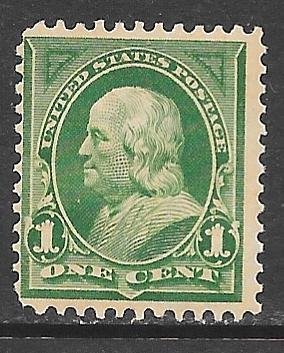 USA 279: 1c Franklin, MNH, F