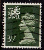 Wales - #WMMH3 Machin Queen Elizabeth II - Used