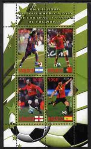 RWANDA - 2010 -  World Cup, Top Players #1 - Perf 4v Sheet - MNH - Private Issue