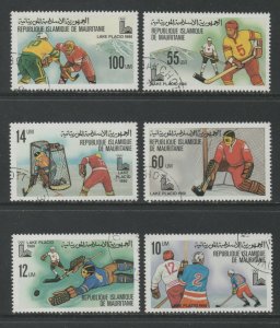 Thematic Stamps Sports - MAURITANIA 1980 WINTER OLYMPICS 635/40 6v used