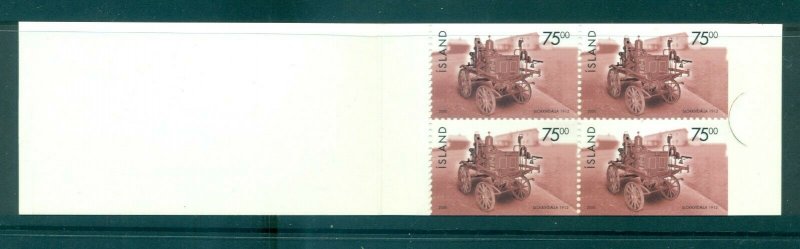 Iceland - Sc# 909a. 2000 75k Locomotive. Complete Booklet. $9.00.