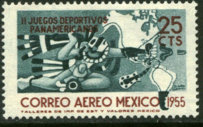 MEXICO C227, 25¢ Second Pan American Games. MINT, NH. VF