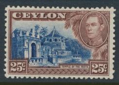 Ceylon SG 392a wmk upright mint hinged SC# 284 see details