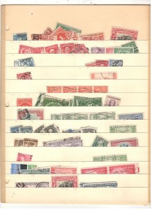 US COLLECTION ON STOCK SHEETS, MINT/USED