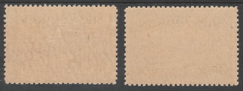 NEW GUINEA 1939 BULOLO AIRMAIL 4D AND 5D MNH **