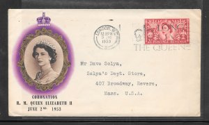 Just Fun Cover Great Britain #313 FDC. Cachet London Cancel 6-3-1953 (my2978)