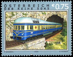 Austria #1921, Complete Set, 2003, Trains, Never Hinged