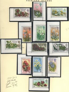 Falkland Is. 197-209 Set Mint Never Hinged