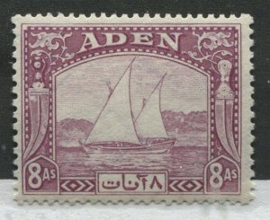 Aden 1937 8 annas mint o.g. hinged