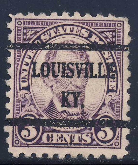 Louisville KY, 584-43 Bureau Precancel, 3¢ Lincoln