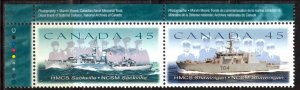 Canada 1998 Military Ships Mi.1727/8 pair MNH