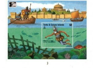 Turks and Caicos - 1996 - China '96 Underwater - Souvenir Sheet - MNH