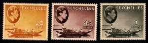 SG.# 140a-143-146a SEYCHELLES REGULAR ISSUES OF 1938 OGLH - VF £100 (ESP#1881)