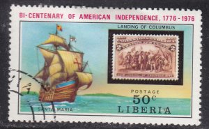 Liberia 708 American Revolution Bicentennial 1975