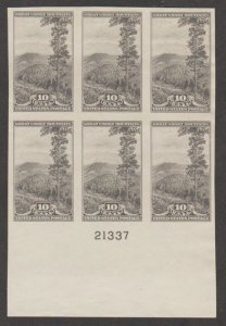 U.S. Scott #765 Great Smoky Mountains National Park Stamp - Mint NH Plate Block