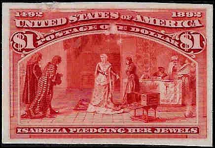 241P4 Mint,OG,NH... SCV $200.00... Nicely centered Proof on card