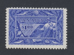 Canada Fisheries $1.00 Stamp; #302-$1.00 MH F/VF Guide Value= $35.00