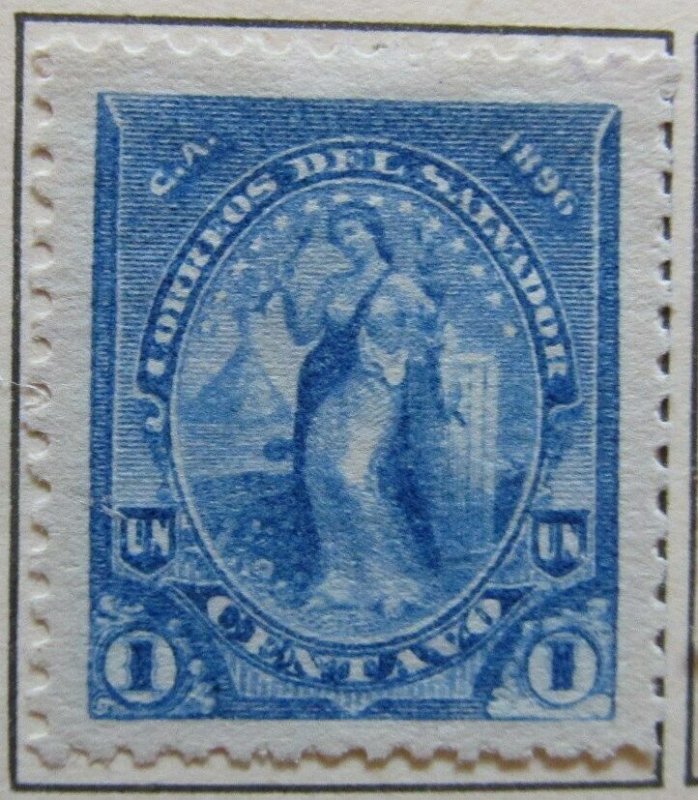 A6P37F101 Salvador 1896 Unwmk 1c mint no gum