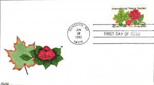 #2014 International Peace Garden Kribbs FDC