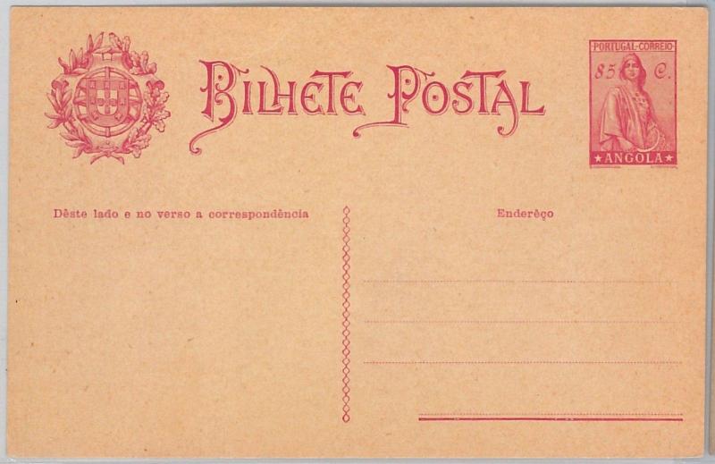 ANGOLA -  POSTAL HISTORY: POSTAL STATIONERY CARD -  Higgings & Gage # 21