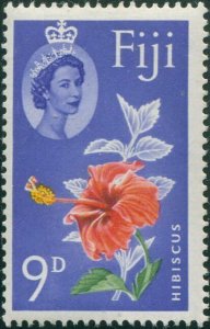 Fiji 1962 SG315 9d Hibiscus QEII MLH