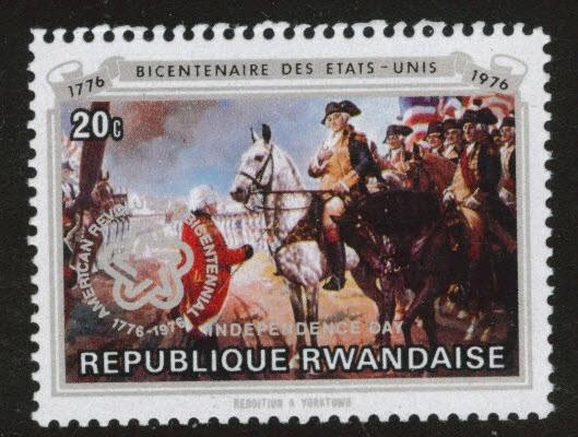 RWANDA Scott 754 MNH** US Bicentennial