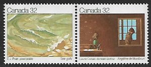 Canada # 979a - Canadian Writers - pair - MNH....{G3}