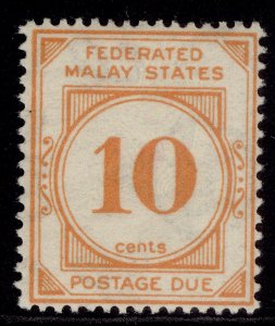 MALAYSIA - Federated Malay GV SG D5, 10c orange, NH MINT. Cat £10.