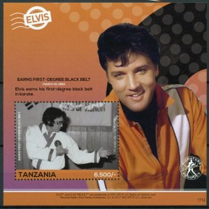 Tanzania 2017 MNH Elvis Presley His Life in Stamps Celebrities Music 1v S/S III