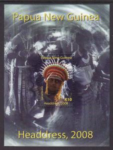 Papua New Guinea SS-Sc #1324-unused-NH-Headdresses-2008-