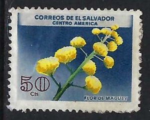 El Salvador 755 VFU FLOWER Z8885-10