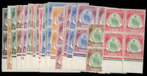 Malayan States - Negri Sembilan #38-58 Cat$501.40, 1949-55 1c-$5, complete se...