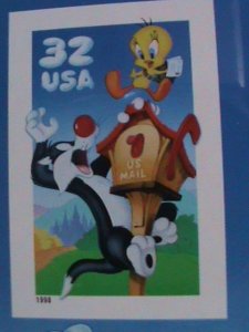 ​UNITED STATES-1998- SC#3205 ERROR SHEERT-SYLVESTER & TWEETY- NO DIE CUT-VF
