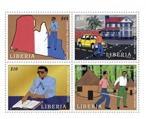 Liberia - 2009 - WORLD BLIND UNION - Set of 4 Stamps - MNH