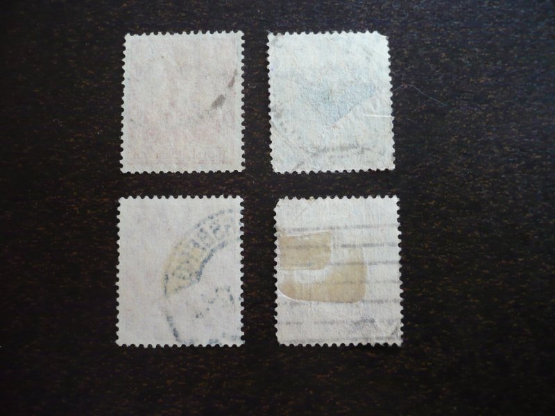 Stamps - Germany - Scott# 119,121,124,126- Used Partial Set of 4 Germania Stamps