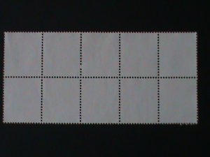 SPAIN-1989-SC# 2440-JUAN CARLOS CTO BLOCK OF10 VF FANCY CANCEL-KEY STAMPS