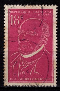 France 1957 Schoelcher Commemoration, 18f [Used]