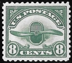 C4 8 cents Propeller, Stamp mint OG NH EGRADED XF-SUPERB 95 XXF