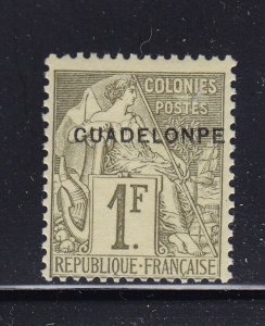 Guadeloupe Scott # 26e F-VF OG never hinged nice color scv $ 350++ see pic !