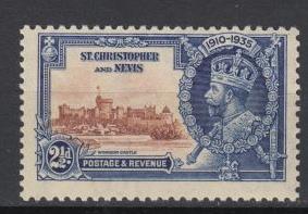 St.Kitts-Nevis - 1935 Silbver Jubilee 2 1/2p - MNH (9287)