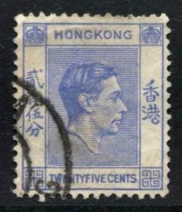 STAMP STATION PERTH - Hong Kong #160 KGVI Definitive Used CV$3.00