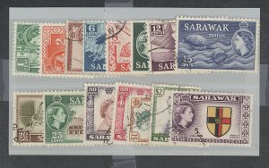 Sarawak #197-211 Used Single (Complete Set) (Fauna)