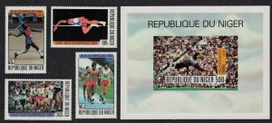 Niger Summer Olympics Moscow 1980 4v+MS 1980 MNH SG#797-MS801 MI#695-699