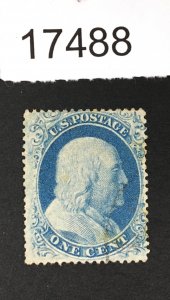 MOMEN: US STAMPS # 20 USED $275 LOT #17488