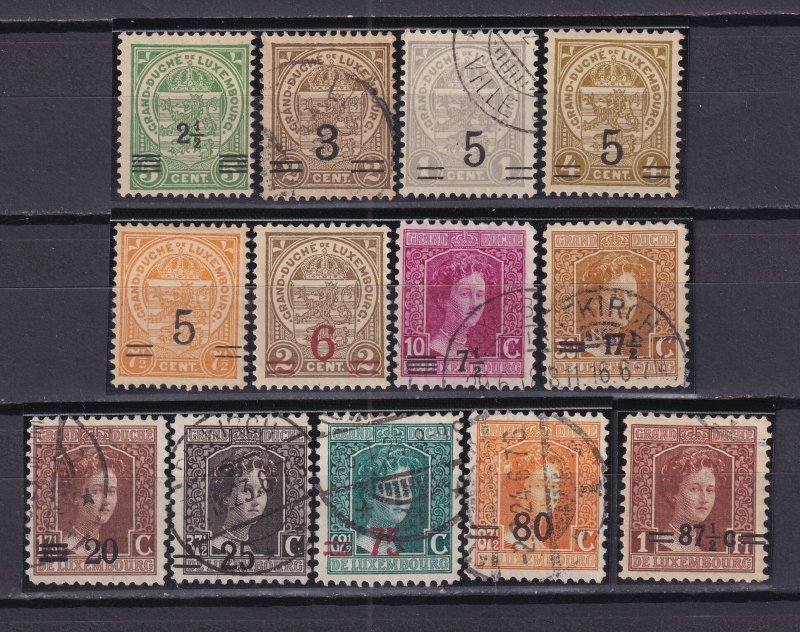 1926-35 - LUXEMBOURG -Sc# 159-185 MH/Used