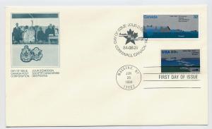 Canada First day cover #1015, St. Lawrence Seaway