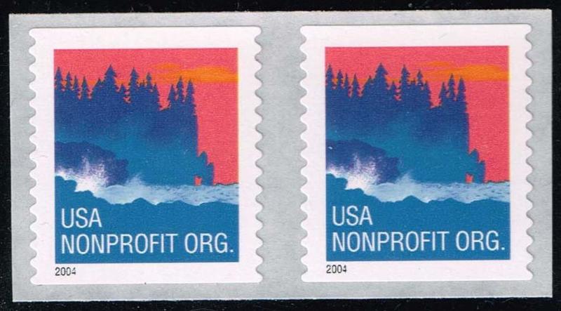 US #3875 Seacoast; MNH pair (0.50)