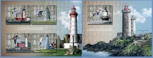 SOLOMON IS. 2014 2 SHEETS slm14512ab LIGHTHOUSES BIRDS