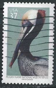 US #3774 37¢ Pelican Island Nat'l Wildlife Refuge - Brown Pelican